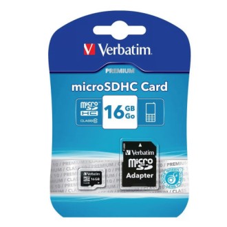 Memoria Verbatim microsdhc con adaptador clase 10 16gb