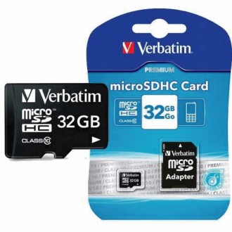 Memoria Verbatim microsdhc con adaptador clase 10 32gb