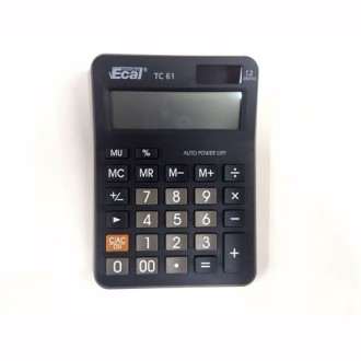 Calculadora Ecal tc61 escritorio negra 12 dig. 10 x 15