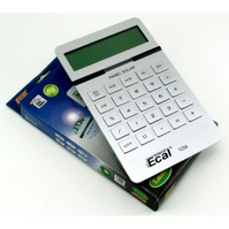 Calculadora Ecal tc56 10 digitos solar + 1 pila 18x12 cm.
