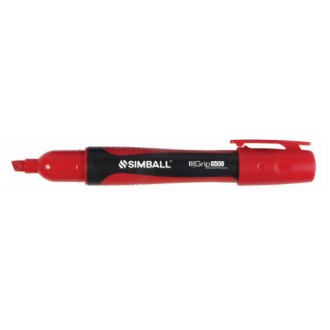 Marcador Simball grip 500 permanente rojo