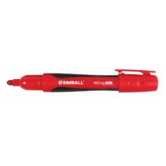 Marcador Simball grip 550 permanente punta red. rojo