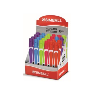 Marcador Simball grip 440 para pizarra fancy exhibidor x 24