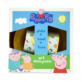 Set de desayuno peppa pig