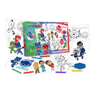 Set colorear y borrar pj mask 8 laminas