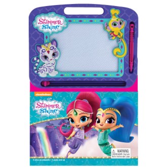 Libro con pizarra magica shimmer & shine