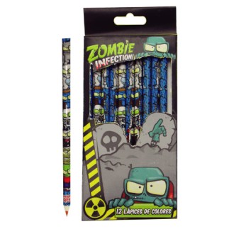 Pinturitas x 12 largos zombie infection