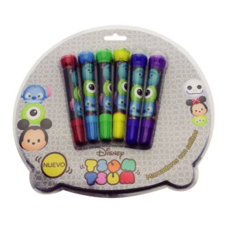 Set escolar con caja porta útiles + vs tsum tsum