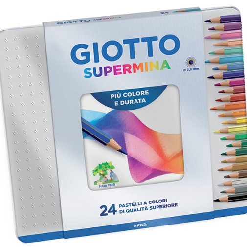 Pinturitas Giotto supermina 3.8mm x 24 lata