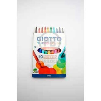 Marcador Giotto turbo escolar x 10 colores