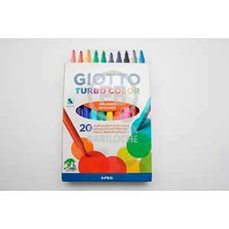 Marcador Giotto turbo escolar x 20 colores