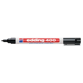 Marcador Edding 400 permanente punta 1mm negro