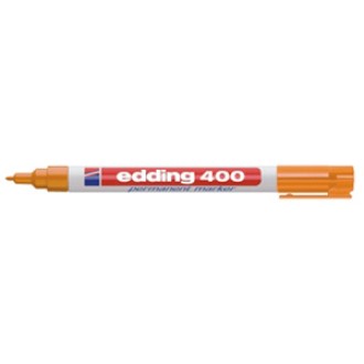 Marcador Edding 400 permanente punta 1mm naranja