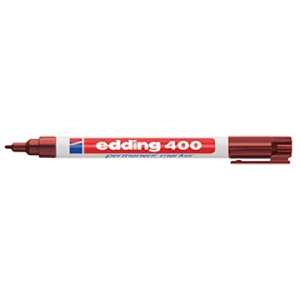 Marcador Edding 400 permanente punta 1mm marron