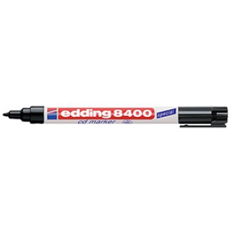 Marcador Edding 8400 p/cd permanente punta 1mm negro