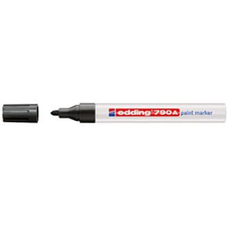 Marcador Edding 790 pintura punta 2/4mm negro