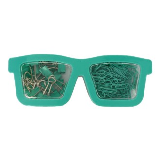 Kit de oficina - gafas pop art verde agua - Hefter pop