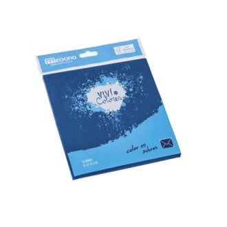 Sobres Medoro papel 115 g azul - 15.3 x 16.4 cm, pack x 10 unidades