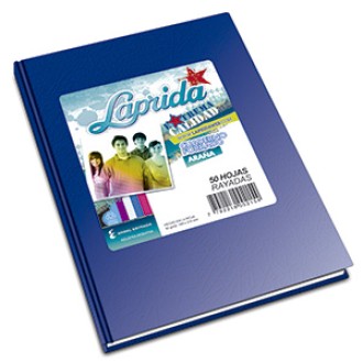 Cuaderno Laprida araña azul tapa dura 50 hs ray