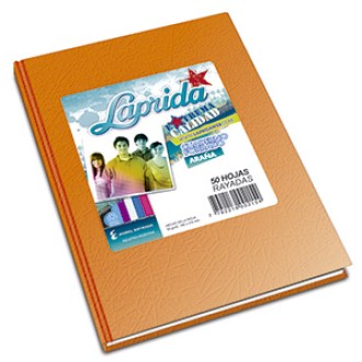 Cuaderno Laprida araña naranja tapa dura 50 hs ray