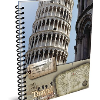 Cuaderno 16x21 Mis apuntes 80 hs ray espiral