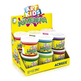 Slime ACRILEX kimeleka caja x 12 surtida