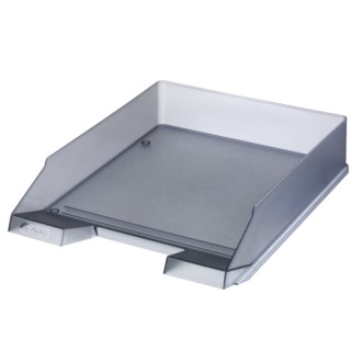 Bandeja papelera herlitz apilable gris 064022007