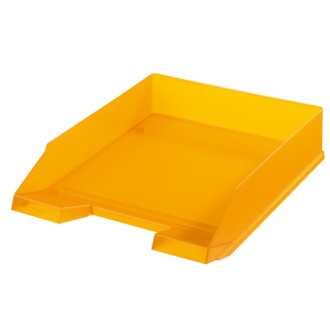 Bandeja papelera Herlitz apilable naranja transp