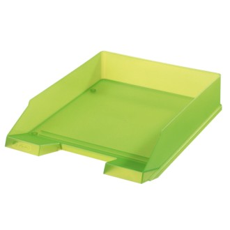 Bandeja papelera Herlitz apilable verde claro transp