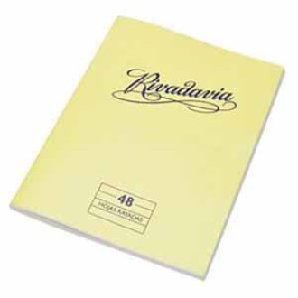 Cuaderno Rivadavia tapa flexible 48 hs cuad