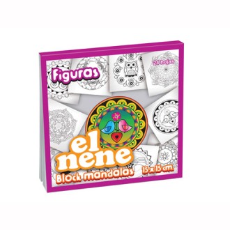 Block El Nene mandalas figuras 15 x 15 24 hs.