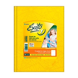 Cuaderno Exito araña amarillo tapa dura 48 hs ray