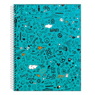 Cuaderno 21x27 colegial fantasía tapa dura 60 hs ray espiral