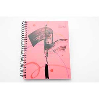 Cuaderno 16x21 ledesma essencial tipo pvc 120 hs ray espiral