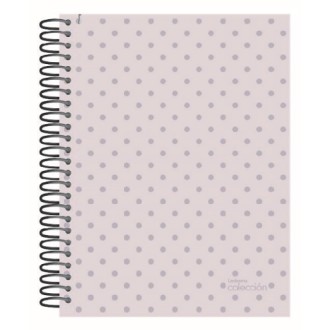 Cuaderno 16x21 ledesma coleccion tapa dura 84 hs liso espiral