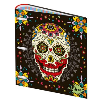 Carpeta 3-a/ red.40mm cartone con rado skulls calaveras l9