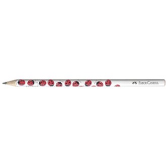 Lapiz Faber-Castell grafito triang. motivo ladybird docena