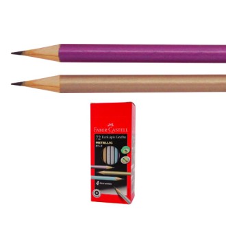 Lapiz Faber-Castell grafito 1205 metalizado nº 2 pote x 72