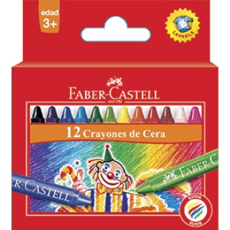 Pinturitas cera Faber-Castell x12 col.