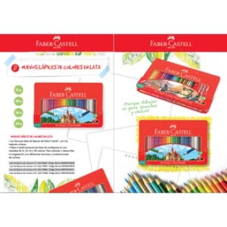 Pinturitas Faber-Castell ecolapiz x 12 largos lata