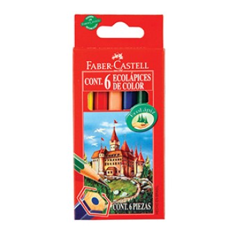 Pinturitas Faber-Castell ecolapiz x 6 cortos