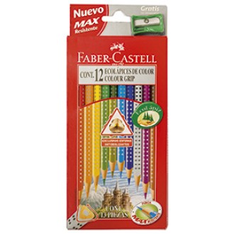 Pinturitas Faber-Castell grip triang. x 12 largo