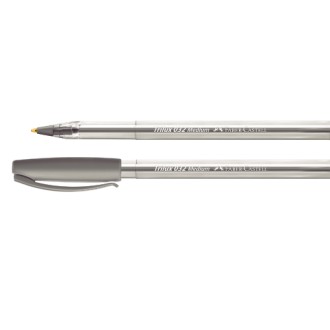 Bolígrafo Faber-Castell trilux 032 m plata c/u