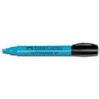 Resaltador Faber-Castell t49 cpo. redondo celeste