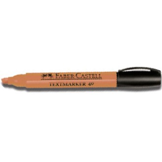 Resaltador Faber-Castell t49 cpo. redondo naranja