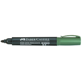 Marcador Faber-Castell 52 permanente punta red. verde