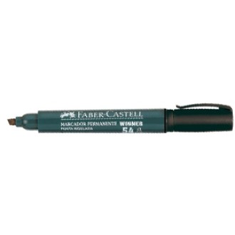 Marcador Faber-Castell 54 permanente punta chanfle negro