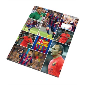 Cuaderno 16x21 barcelona tapa dura 48 hs ray cosido