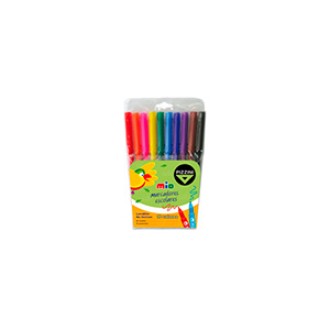 Marcador Pizzini mio escolar x 10 colores