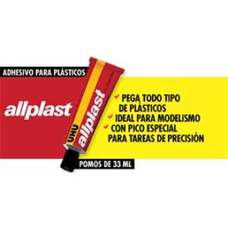 Adhesivo Uhu all-plast 33 ml